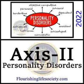 Axis-II Personality Disorders. A Psychology Definition. A Flourishing Life Society image article link 