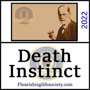 Death Instinct. Sigmund Freud's Death Drive Hypothesis. A Flourishing Life Society article image link