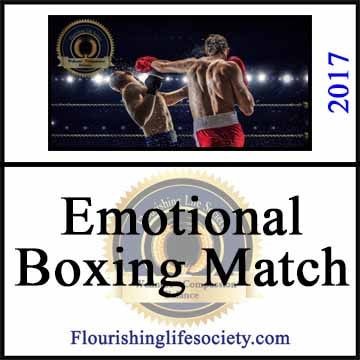 Emotional Boxing Matches. Hot Emotions; Hurtful Exchanges. A Flourishing Life Society article link