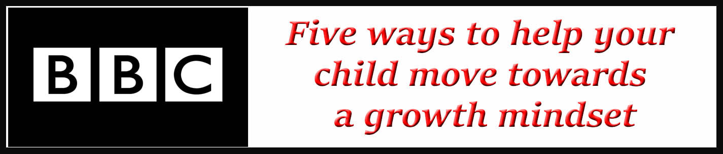 External Link: Five ways to help your child move towards a growth mindset