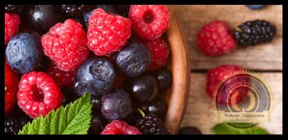 A bowl of mixed berries. A Flourishing Life Society article on eating for immune support.