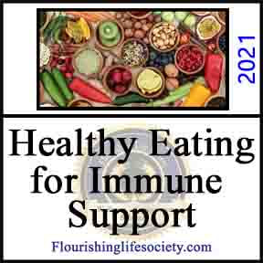 Healthy Eating for Immune Support. A Flourishing Life Society article link