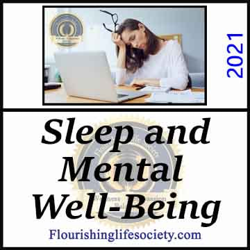 Healthy Sleep Habits to Boost Your Mental Well-Being. A Flourishing Life Society article link