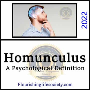 Homunculus. A Psychological Definition. A Psychological Vocabulary Article