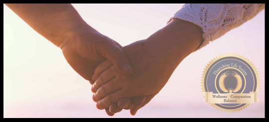 Man and Woman holding hands. A Flourishing Life Society article on finding joy with our imperfect relationships 