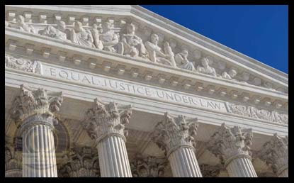 A picture looking at the Building for the United States Supreme Court. A Flourishing Life Society article on political bias.