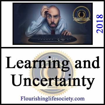Learning and Uncertainty. A Flourishing Life Society article image link