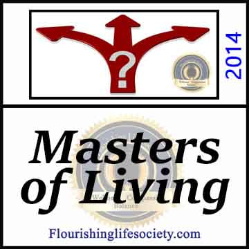 Masters of Living. Successful Living. A Flourishing Life Society article link