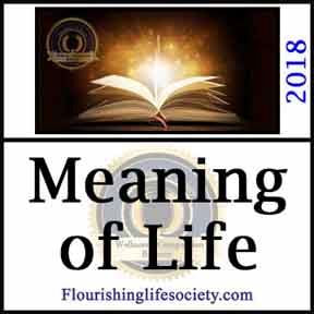 Flourishing Life Society article link. A Meaningful Life