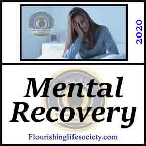 Mental Recovery:  A Flourishing Life Society Article Link
