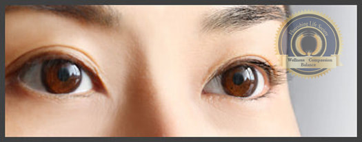 A close up photo of an Asian woman's eye. A Flourishing Life Society article on judgments.
