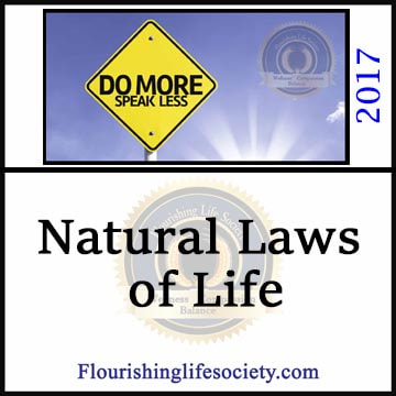 Life is governed by laws. Many actions involve several laws competing fro dominance.