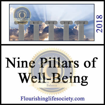 Flourishing Life Society article link. Nine Pillars of well-being