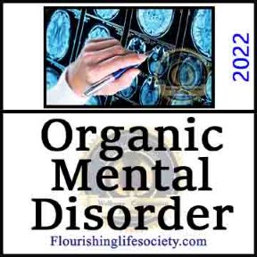 Organic Mental Disorder. Flourishing Life Society article link banner