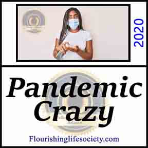 Pandemic Crazy. A Flourishing Life Society article link