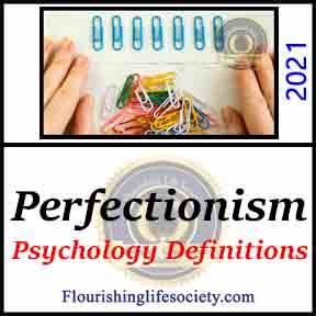Perfectionism Definition Link