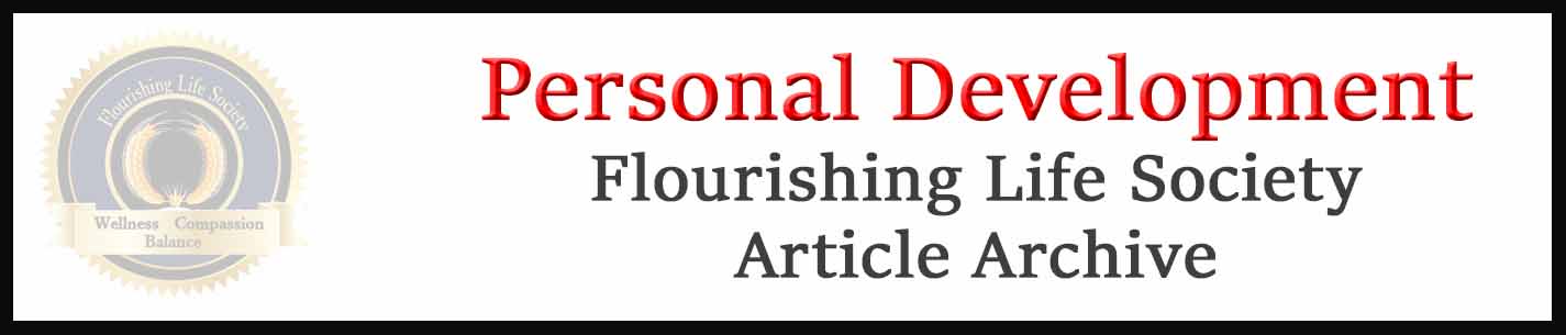 Banner link to Flourishing Life Society's Personal development articles