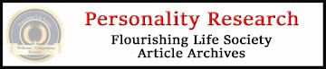 Flourishing Life Society's articles on personality and personality disorders