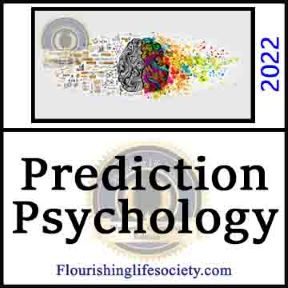 Prediction Psychology. A psychological Definition article link