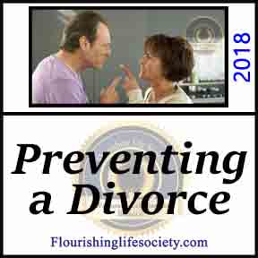 Preventing a Divorce. A Flourishing Life Society article link