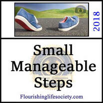 We improve the circumstances of our lives, moving from wilting to flourishing, with small manageable steps. 
