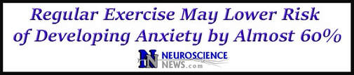 External Link: Regular Exercise May Lower Risk of Developing Anxiety by Almost 60%
