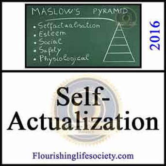 Self-Actualization. A Flourishing Life Society article link