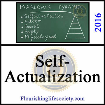 Self-Actualization. A Flourishing Life Society article link