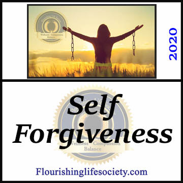 FLS Link. Self-forgiveness: Genuine self-forgiveness is a process of accepting responsibility, working through the emotions, repairing damage, and recommitting to values.
