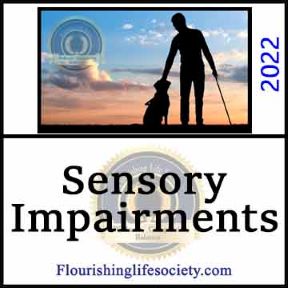 Sensory Impairment. A Flourishing Life Society article image link