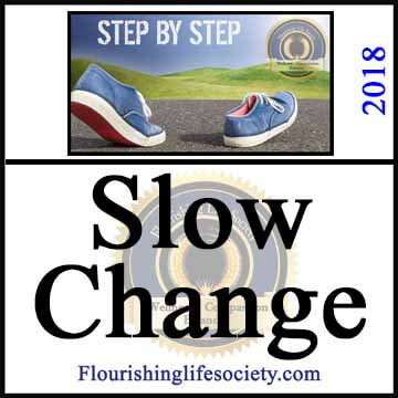 Slow Change. Making progress through slow persistent work. A Flourishing Life Society article link