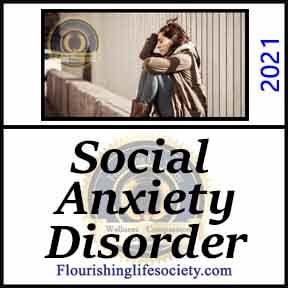 Social Anxiety Disorder. A Flourishing Life Society psychological definition. Image link