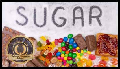 Sugar and delicious treats made of sugar