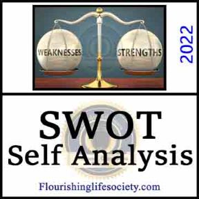 SWOT Self Analysis. A Flourishing Life Society article image link