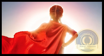 A young girl wearing a super hero cape facing the sun. A Flourishing Life Society article on facing unplanned challenges
