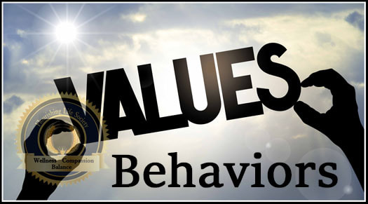 Values and Behaviors against a blue sky. A Flourishing Life Society article